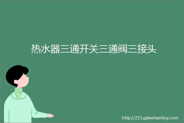 热水器三通开关三通阀三接头