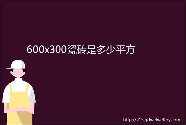 600x300瓷砖是多少平方